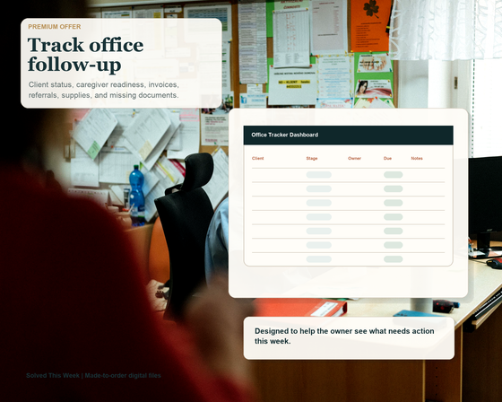 Home Care Agency Start-Up Kit Setup, Custom Business Forms, Client Intake, Caregiver Templates, Office Tracker