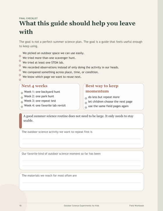 Outdoor Science Experiments for Kids