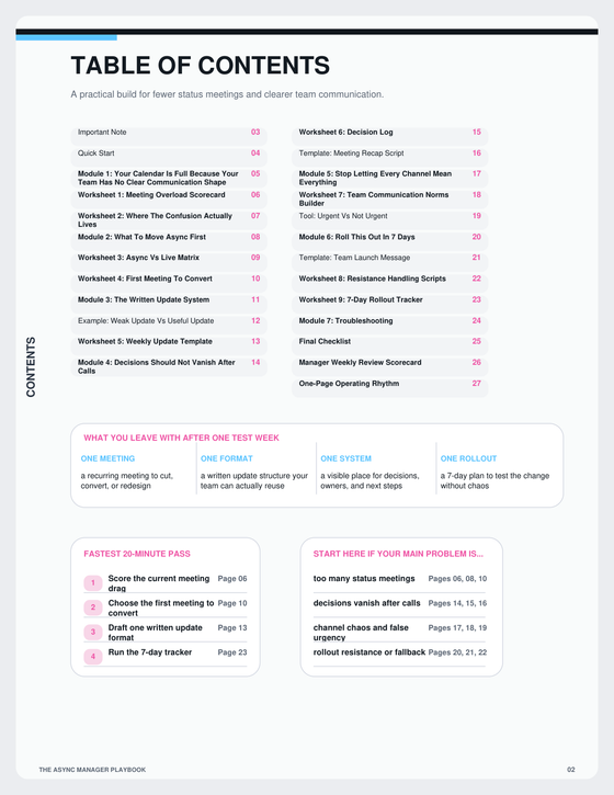 The Async Manager Playbook