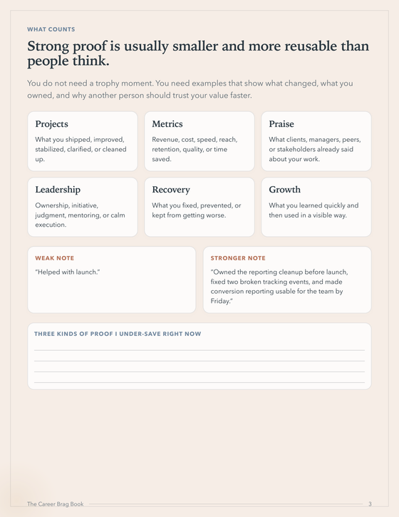 The Career Brag Book