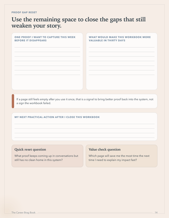 The Career Brag Book