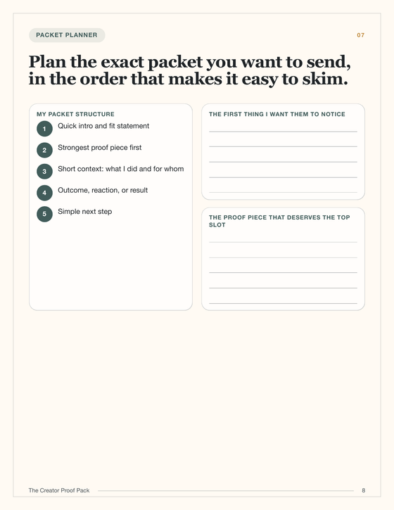 The Creator Proof Pack