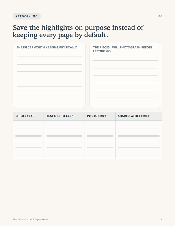 The End of School Paper Reset