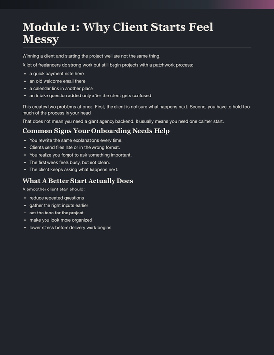 The Smooth Client Start Kit