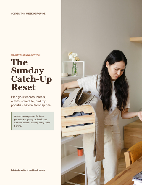 The Sunday Catch-Up Reset cover