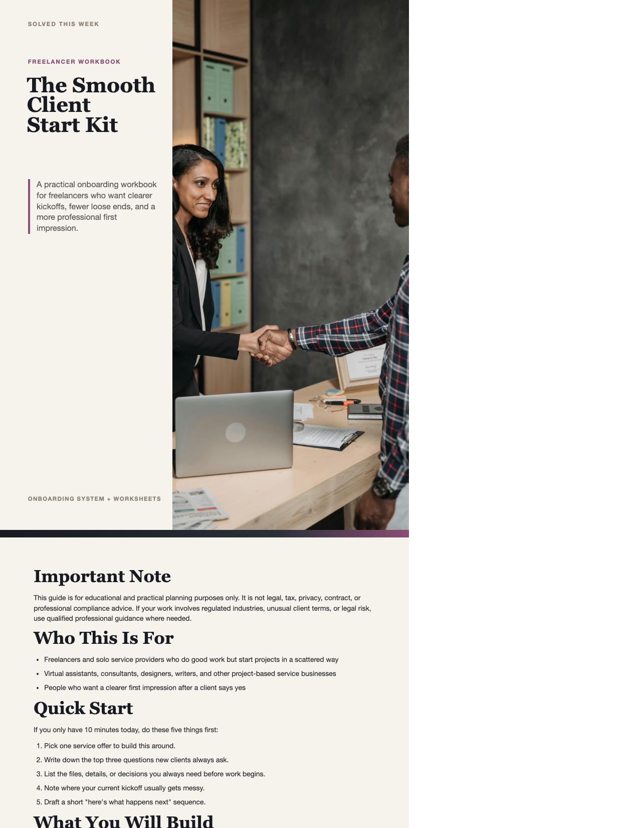 The Smooth Client Start Kit cover